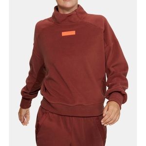 Under Armour Top Kiln Red Always On Polar Fleece Mock Neck Sweatshirt size small